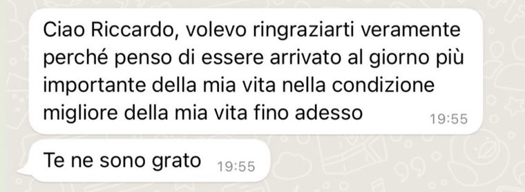 Messaggio di un cliente